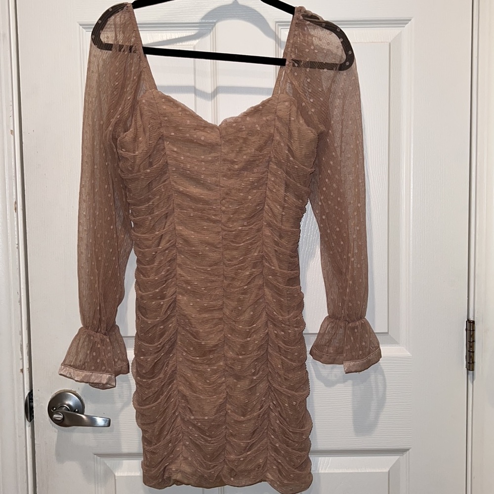 Scrunched bodycon dress